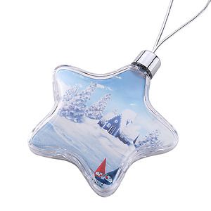 3 Clear Star Full Color Aluminum Sheet Ornament