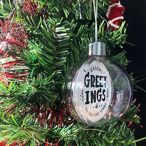Low MOQ. Clear Ball Full Color Aluminum Sheet Ornament