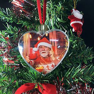 MDF Full Color Clear Heart Ornament