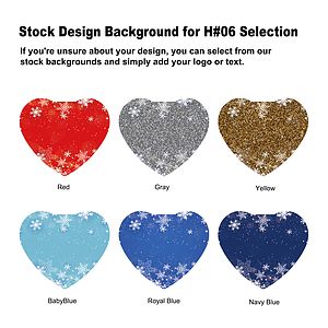 MDF Full Color Clear Heart Ornament