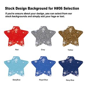 MDF Full Color Clear Star Ornament
