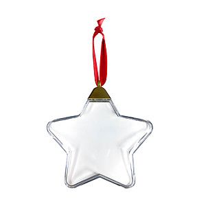 MDF Full Color Clear Star Ornament