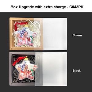MDF Full Color Clear Star Ornament