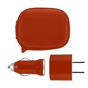 Wall/Car USB Charging Set with Case/ travel set(Close out)