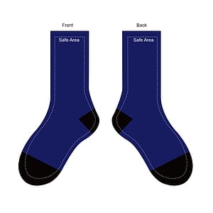 Free Shipping Athletic Mid Calf Socks with Full Color Sublimation/