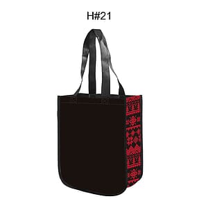 Free Shipping Christmas Design Gusset Laminated Tote Bag
