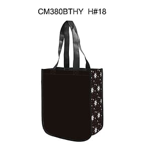 Free Shipping Christmas Design Gusset 80 GSM PET Non-woven Shopping Tote