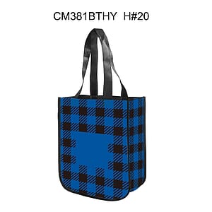 Free Shipping Christmas Design Gusset Laminated Tote Bag