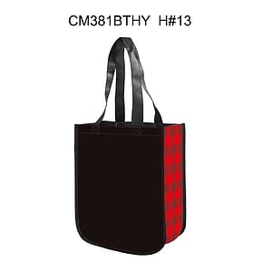 Free Shipping Christmas Design Gusset Laminated Tote Bag