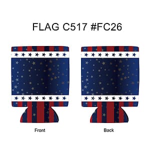 Free Shipping Flag Design Sublimated Collapsible Can Cooler