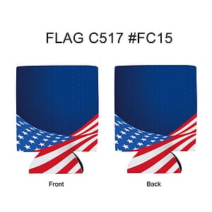 Free Shipping Flag Design Sublimated Collapsible Can Cooler