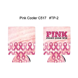 Free Shipping Ribbon Design Sublimated Collapsible Can Cooler
