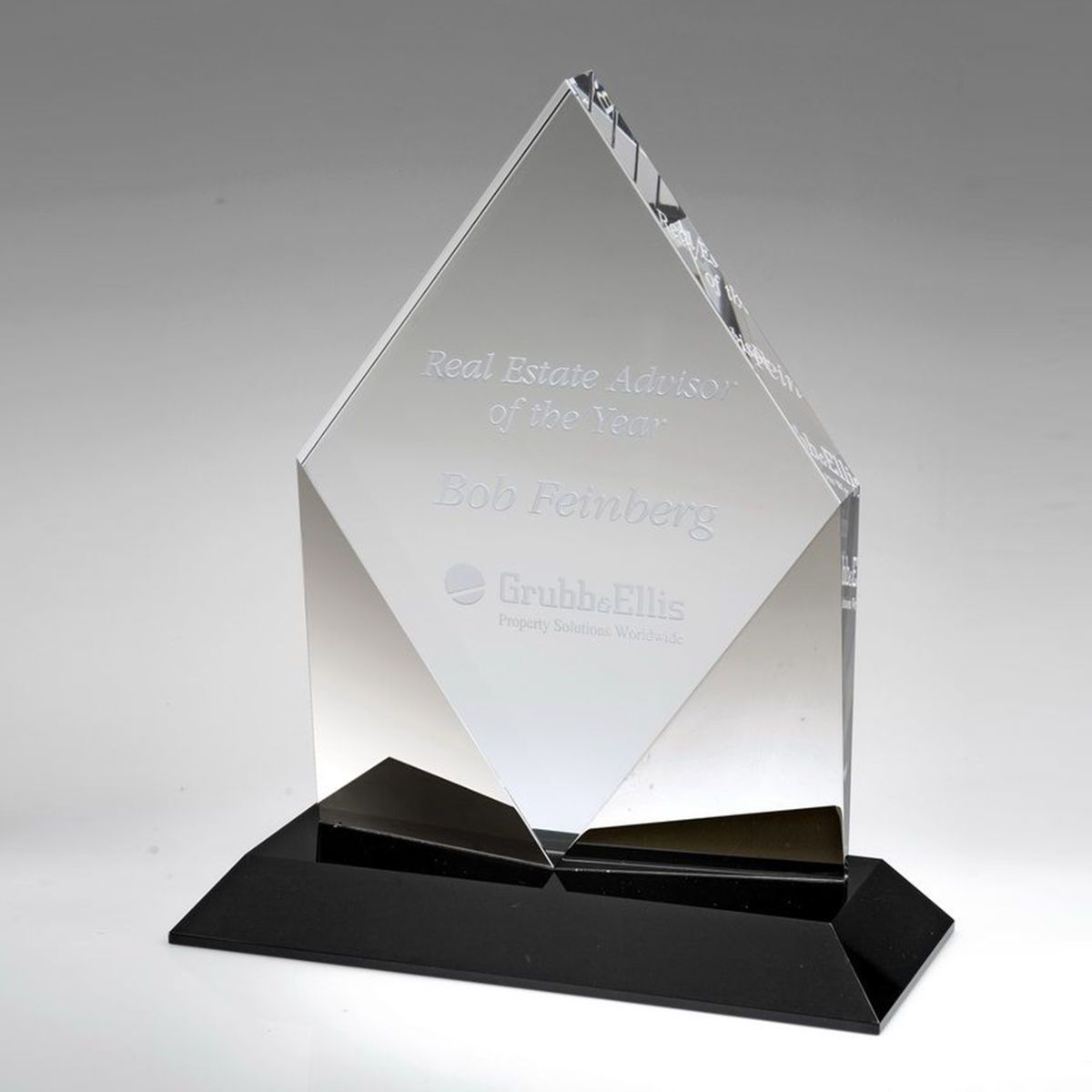 10" Crystal Award-Greystone