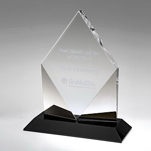 10" Crystal Award-Greystone