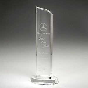 8" Crystal Award-Tower_D143CA