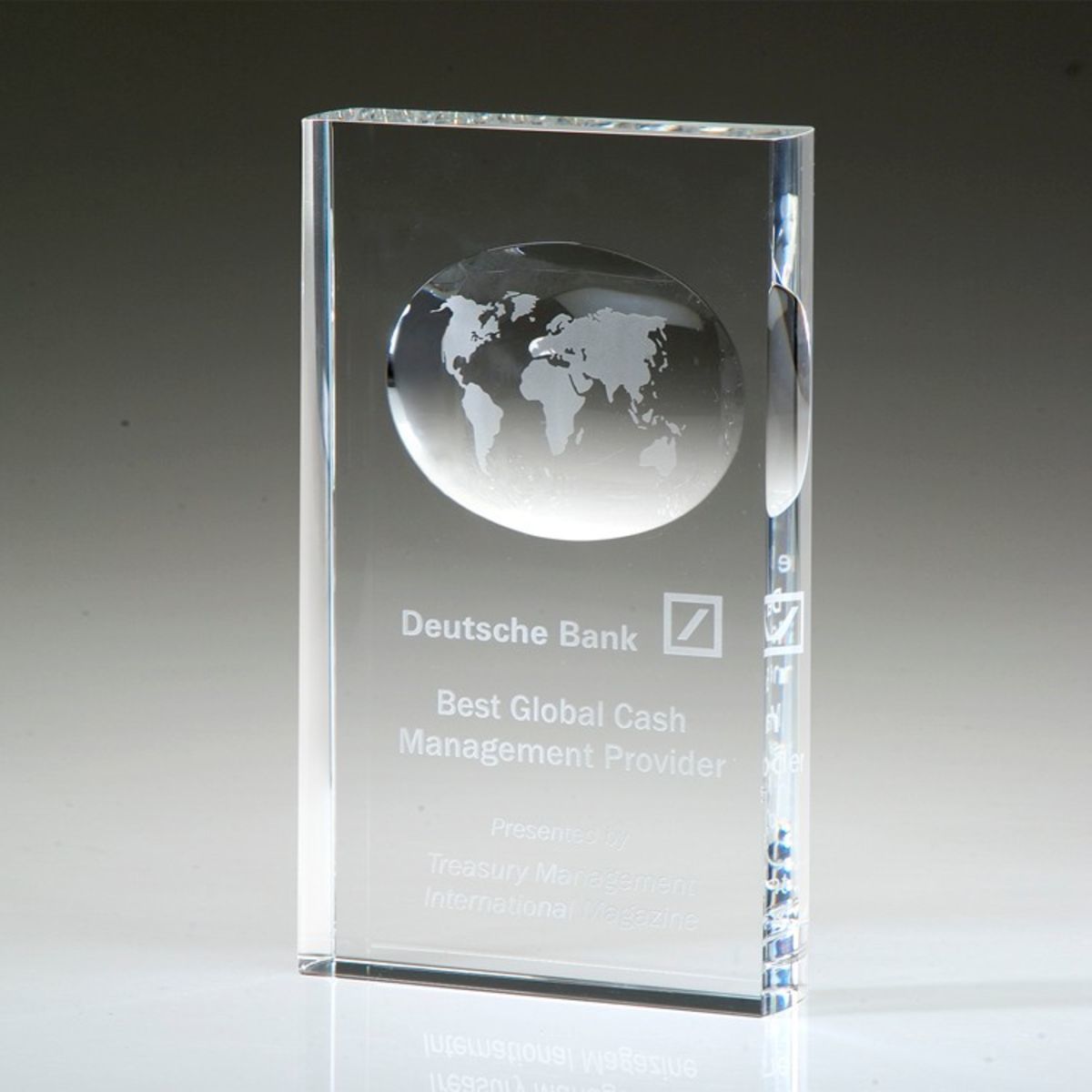 6" Crystal Award -Illusion Globe_D183CA