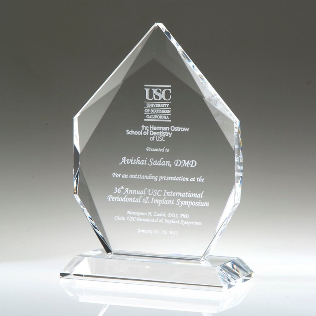 8-3/4" Crystal Award-Imperial Jewel_D192CA