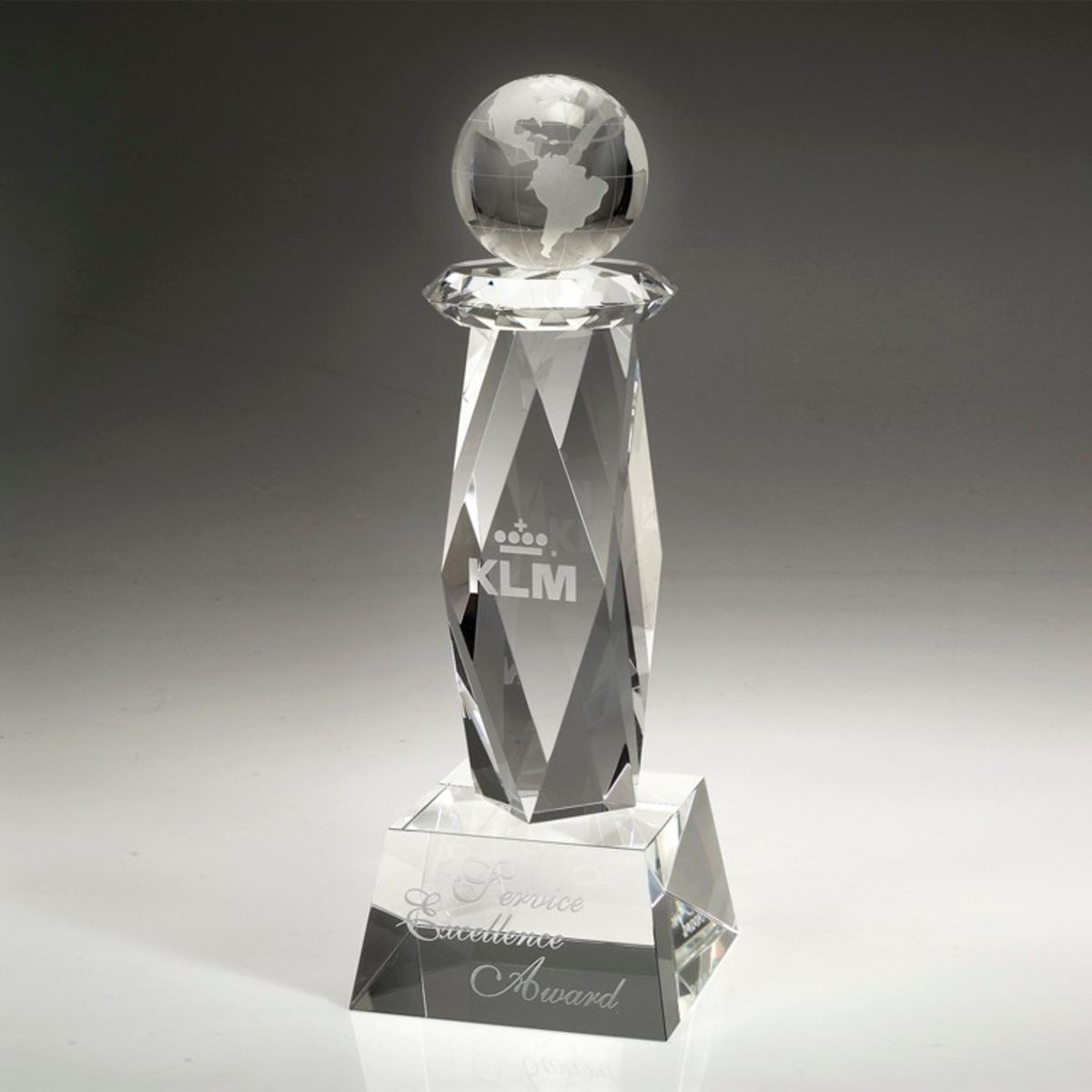 15" Crystal Award-Ultimate Globe Trophy_D229CA
