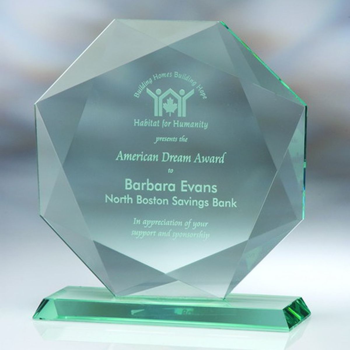 6-3/4" Award- Awards, Trophy-Diamond_D312GA