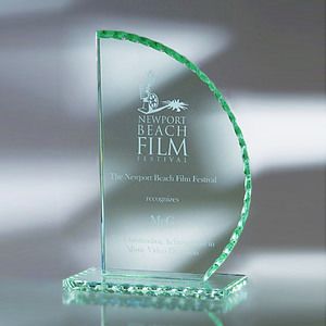 9-1/2" Award- Awards, Trophy,Sail, Pearl Edge_D318GA