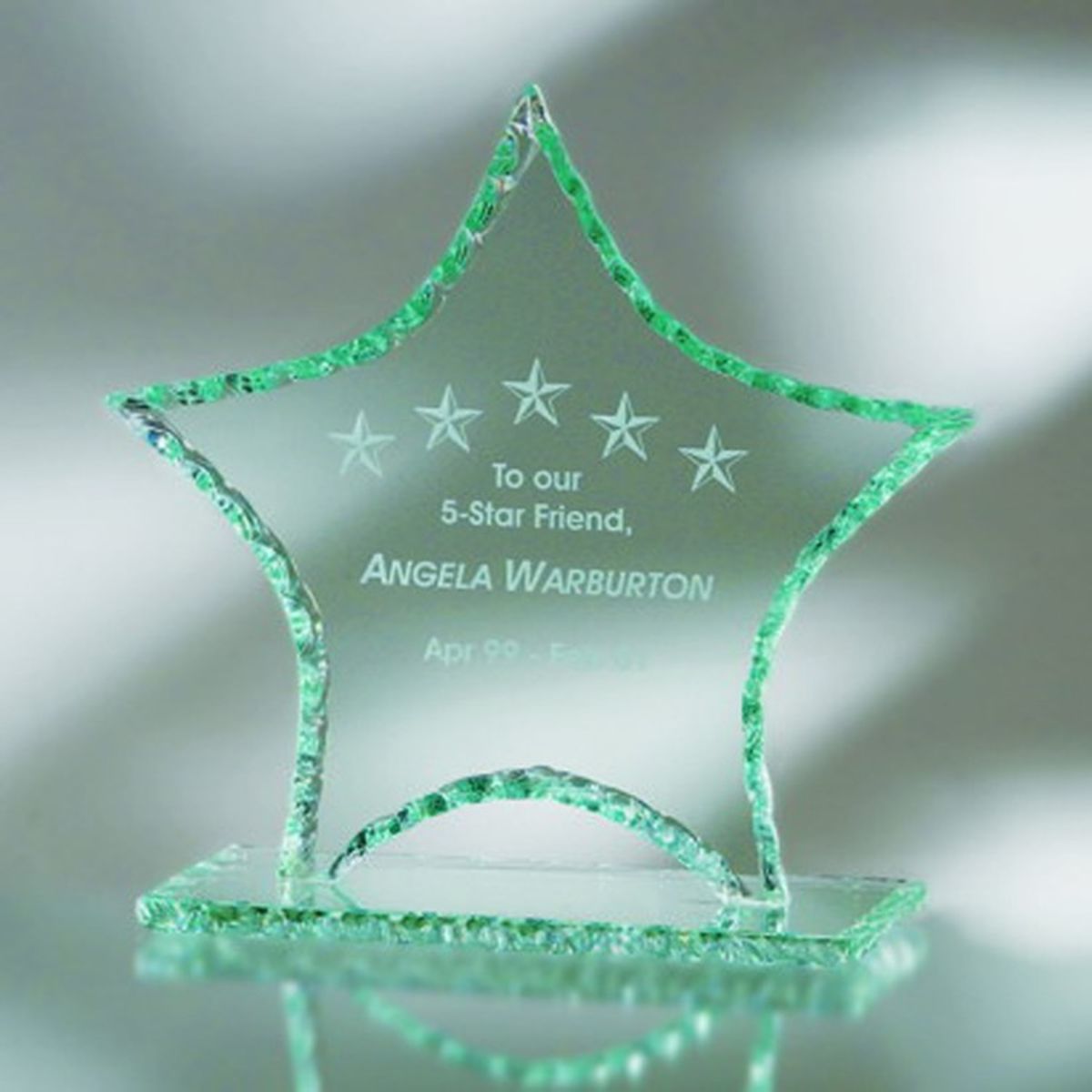 8-3/8" Award- Awards, Trophy,Star, Pearl Edge_D348GA