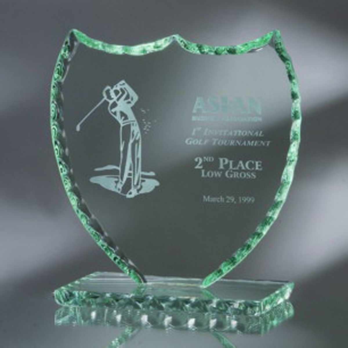 7-1/2" Award- Awards, Trophy,Shield, Pearl Edge_D358GA