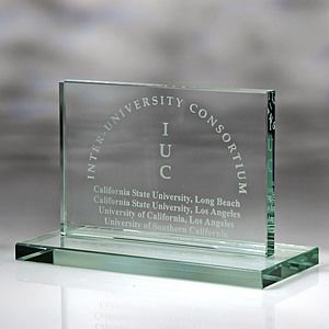 7" Award- Awards, Trophy,Horizontal Plaque w/Base 3/4"d_D377GA