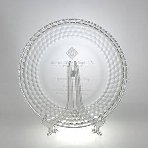 12" Award- Plate, Dahlia