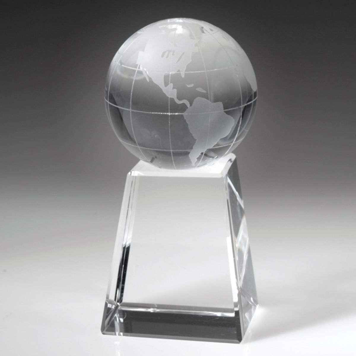 5" Crystal Award-Globe w/ Tall Base_D459CA