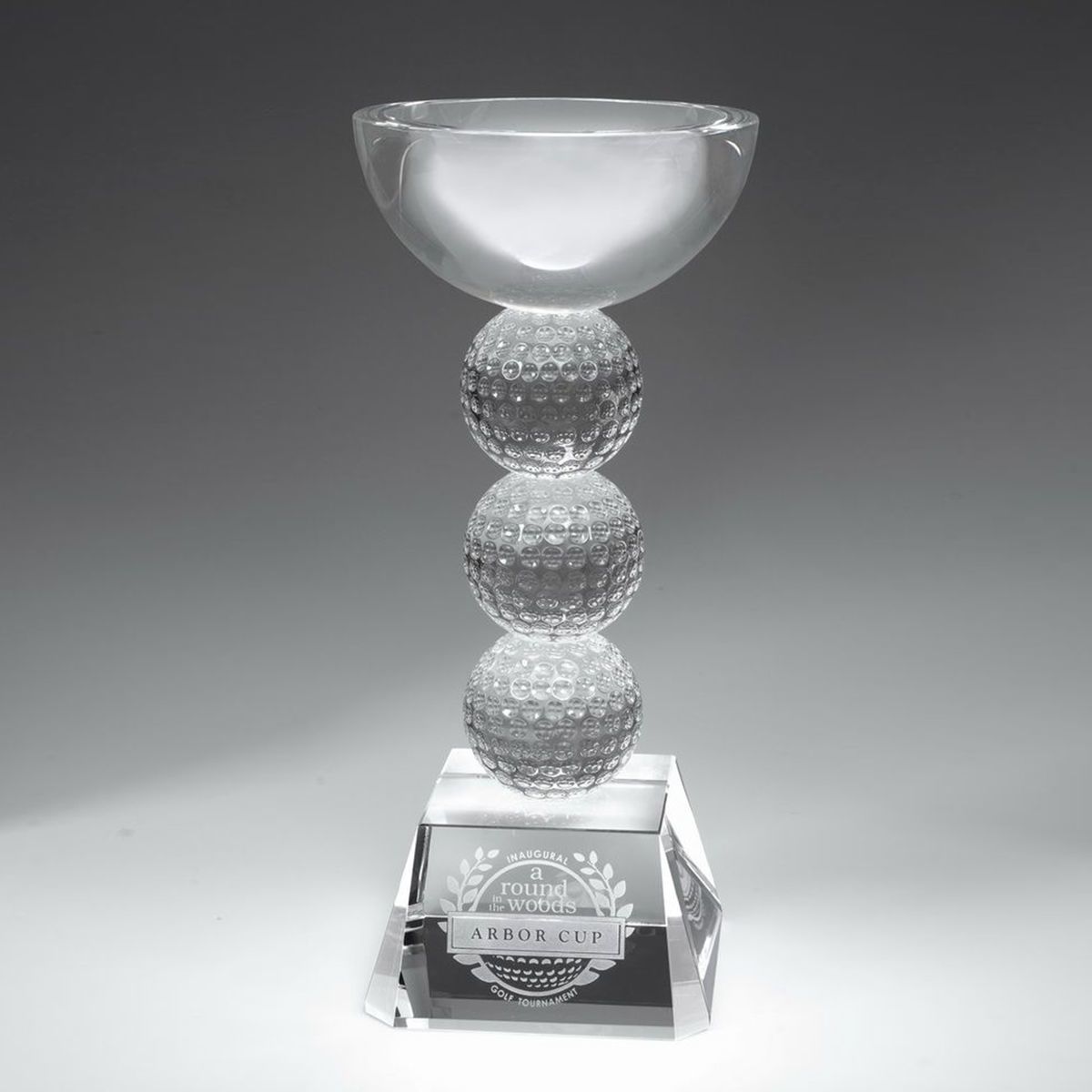 11" Crystal Award - Golf Chalice_D513CA