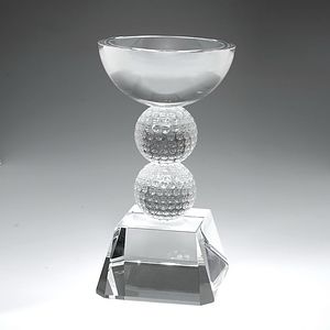 9" Crystal Award - Golf Chalice_D467CA