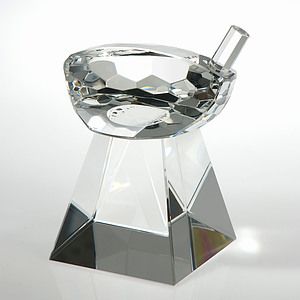 4 3/4" Crystal Award-Golf Driver Head w/ Tall Base_D501CA