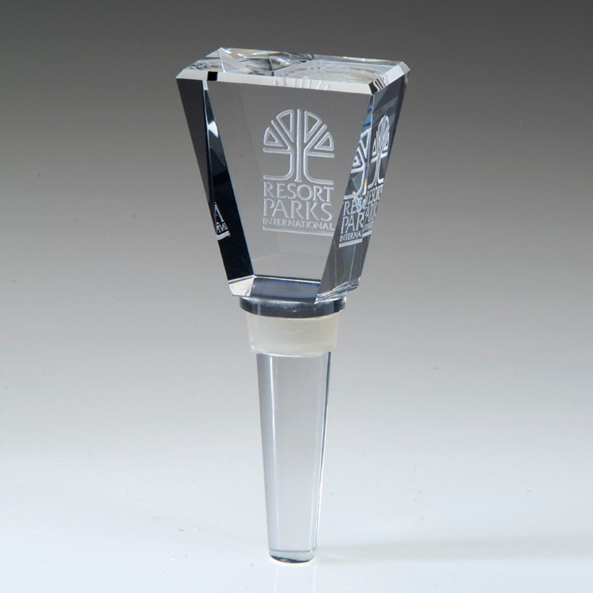 4" Award- Awards, Trophy,Trapezoid Shaped Wine Bottle Stopper_D520CA