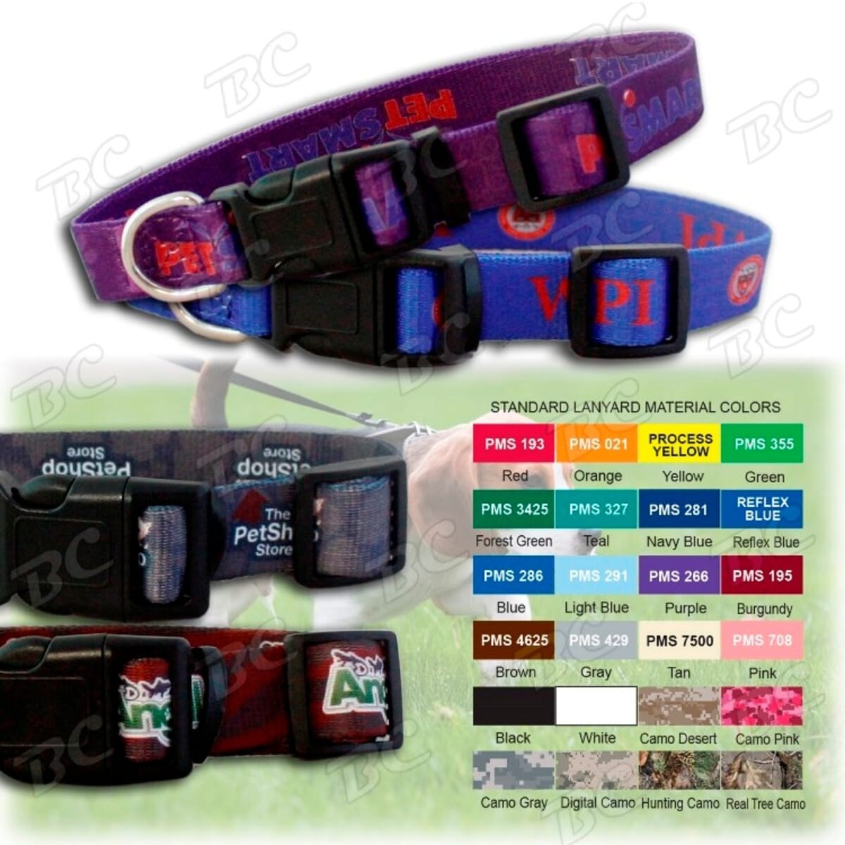 Free Shipping Sublimation Low MOQ. 3/4"w Full Color Dog Collar