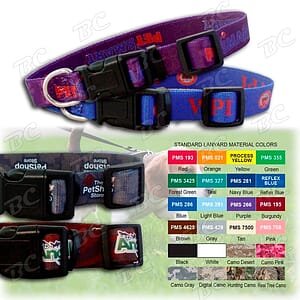 Free Shipping Sublimation Low MOQ. 3/4"w Full Color Dog Collar