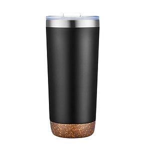 22 oz. Speckled Design Double Wall Steel Cork Bottom Tumbler