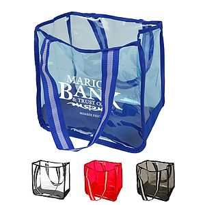 Clear Shopping Striped Tote bag
