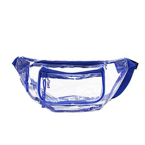 3 zipper Clear Multi Pockets Fanny Pack