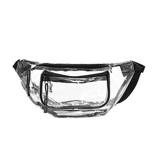3 zipper Clear Multi Pockets Fanny Pack