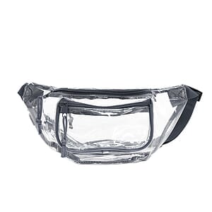 3 zipper Clear Multi Pockets Fanny Pack