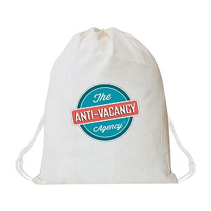 6oz. Cotton Twill Drawstring with White Cord