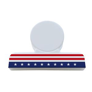 Flag Design Round Bag Clip