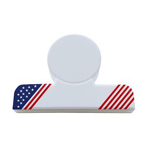 Flag Design Round Bag Clip