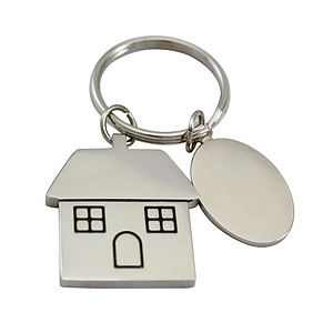 Free Shipping House Shaped Key Tag (Key Chain, Keychain, Key chains)
