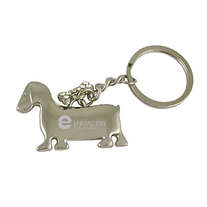 Dog with small Bone Key Tag (Key Chain, Keychain, Key chains)-CLOSE OUT