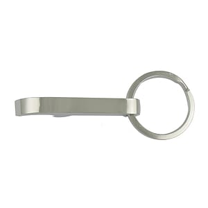 Chrome Bottle Opener Key Tag (Key Chain, Keychain, Key chains)-CLOSE OUT