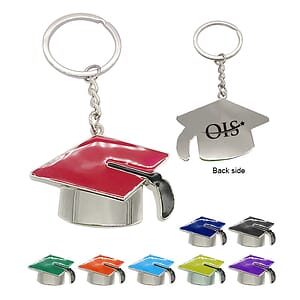 Free Shipping Multicolor Graduation cap / Mortarboard Key Chain