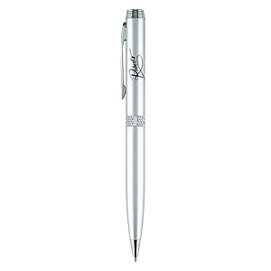 Apolo-II Satin Chrome Metal Pen, Ballpoint pen