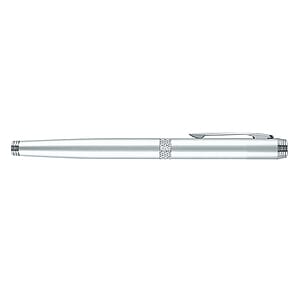 Apolo-II Satin Chrome Metal Pen, Rollerball Pen
