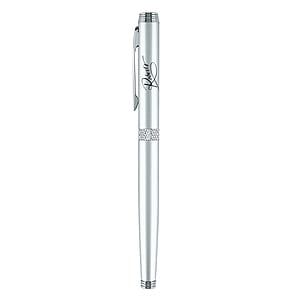 Apolo-II Satin Chrome Metal Pen, Rollerball Pen